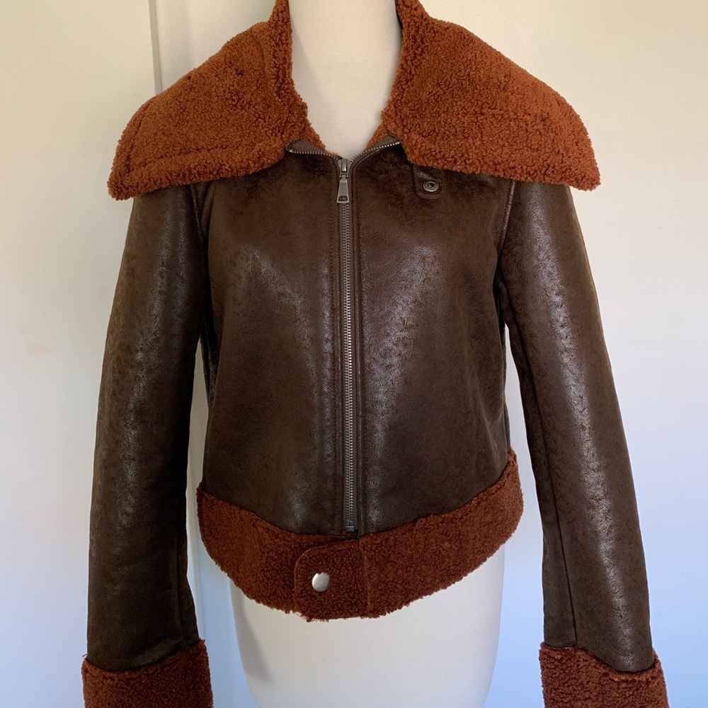 Faux fur jacket
